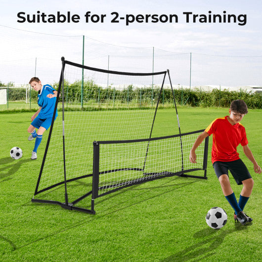 2-in-1 Portable Soccer Rebounder Net with Carrying Bag Online