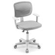 Adjustable Desk Chair with 5 Rolling Casters for Kids-Gray Discount