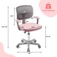 Adjustable Desk Chair with Auto Brake Casters for Kids-Pink Cheap