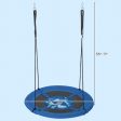 40 Inches Saucer Tree Swing with Adjustable Hanging Ropes and 900D Oxford Fabric-Whale Supply