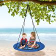 40 Inches Saucer Tree Swing with Adjustable Hanging Ropes and 900D Oxford Fabric-Whale Supply