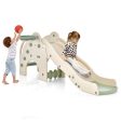 4-in-1 Toddler Slide Kids Play Slide with Cute Elephant Shape-Green Online Sale