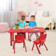 4-pack Kids Plastic Stackable Classroom Chairs-Red For Cheap