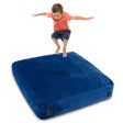 57 x 57 Inch Crash Pad Sensory Mat with Foam Blocks and Washable Velvet Cover-Blue Sale