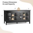 50 Inch Modern Wood Large TV Stand Entertainment Center for TV For Discount