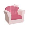 Original Kids Sofa with Armrest and Thick Cushion-Pink For Sale