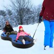 80 Inch 2-Person Inflatable Snow Sled for Kids and Adults-Blue on Sale