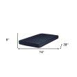 6  Navy Blue Twin Memory Foam Water Resistant Mattress Online Sale