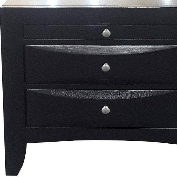 25  Black Three Drawers Nightstand Online