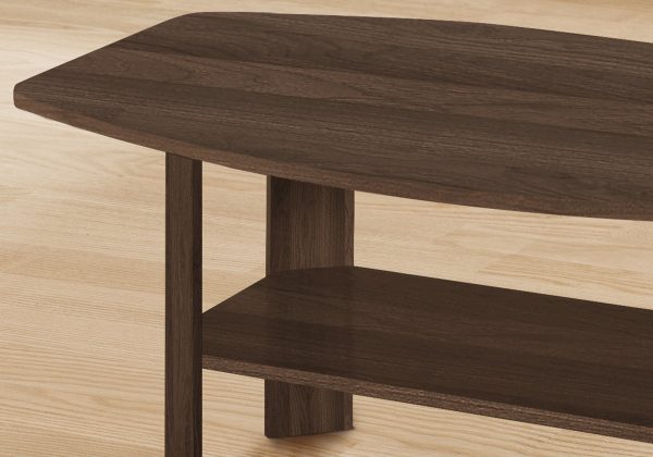 Set of Three 36  Espresso Coffee Table With Three Shelves Online