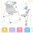 Electric Foldable Baby Rocking Chair with Adjustable Backrest-Gray For Cheap