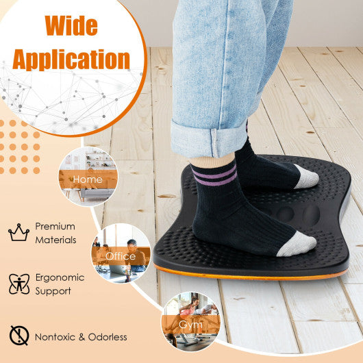 Portable Anti-Fatigue Balance Board with Raised Massage Points for Office-Black Online