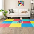 12 Pieces Puzzle Interlocking Flooring Mat with Anti-slip and Waterproof Surface Cheap