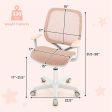 Swivel Mesh Children Computer Chair with Adjustable Height-Pink Supply