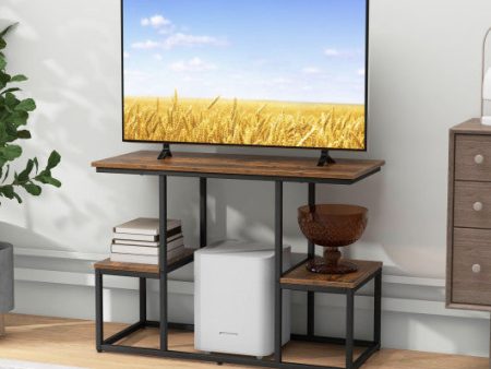 Rustic TV Console Table for 50 Inches TVs-Rustic Brown Cheap