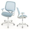 Swivel Mesh Children Computer Chair with Adjustable Height-Blue Online