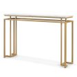 Modern Entryway Table with Gold Heavy-duty Metal Frame and Anti-toppling Kit for Living Room For Discount