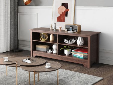 58 Inch Wooden Entertainment Media Center TV Stand Online now