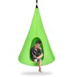 32 Inch Kids Nest Swing Chair Hanging Hammock Seat for Indoor Outdoor-Green Sale