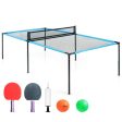 Portable Ping Pong Table Game Set with 2 Paddles Hot on Sale