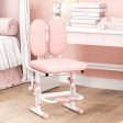 Ergonomic Height-adjustable Kids Study Chair with Double Back Support-Pink Hot on Sale