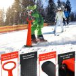 1-Rider Snow Scooter with Grip Handle-Red For Cheap