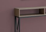 47  Taupe and Black Frame Console Table With Shelves Online now