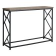 44  Taupe And Black Frame Console Table Sale