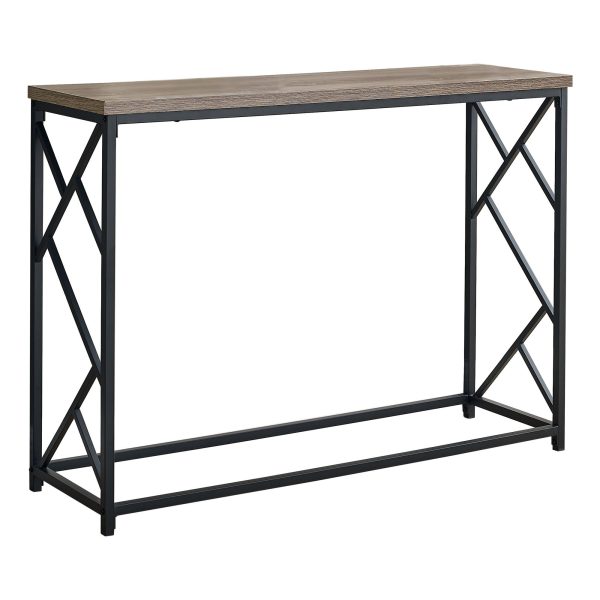 44  Taupe And Black Frame Console Table Sale