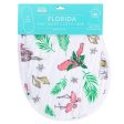 Gift Set: Florida Baby Muslin Swaddle Blanket and Burp Cloth Bib Combo (Floral) by Little Hometown Hot on Sale