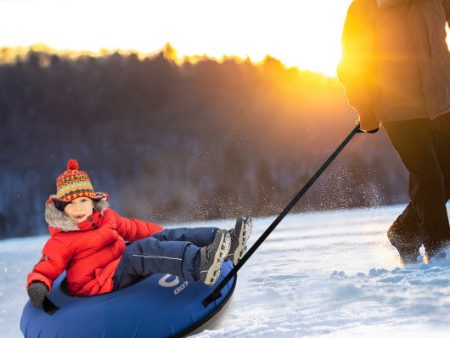 40  Inflatable Snow Sled for Kids and Adults-Blue Discount