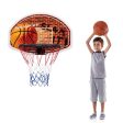 Wall Mounted Fan Backboard with Basketball Hoop and 2 Nets Online Sale