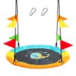 40 Inch Indoor Outdoor Flying Saucer Tree Swing with Hanging Strap Fashion