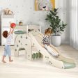 4-in-1 Toddler Slide Kids Play Slide with Cute Elephant Shape-Green Online Sale