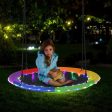 40 Inches Saucer Tree Swing for Kids and Adults-Multicolor For Cheap