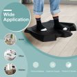 Portable Anti-Fatigue Standing Mat with Massage Points and Diverse Terrain-Black For Discount