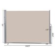 118.5  x 71  Patio Retractable Folding Side Awning Screen Online Sale