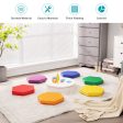 6 Pieces Multifunctional Hexagon Toddler Floor Cushions Classroom Seating with Handles-Multicolor Discount