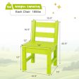 2 Pieces Kids Learning Chair set with Backrest-Green Online Sale