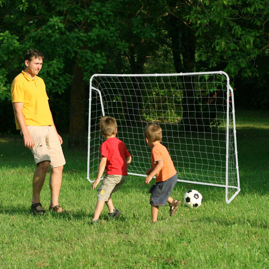 Soccer Goal for Backyard with Heavy Duty Frame and Ground Stakes Fashion