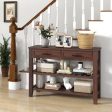 3-tier Console Table with 2 Drawers for Living Room Entryway Online Hot Sale