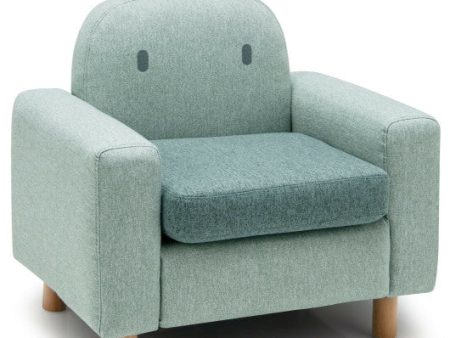 Kids Sofa with Armrest and Thick Cushion-Green Discount