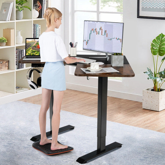 Anti Fatigue Wobble Balance Board Mat with Massage Points for Standing Desk-Black Discount