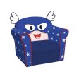 Original Kids Sofa with Armrest and Thick Cushion-Blue Online