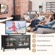 50 Inch Modern Wood Large TV Stand Entertainment Center for TV For Discount