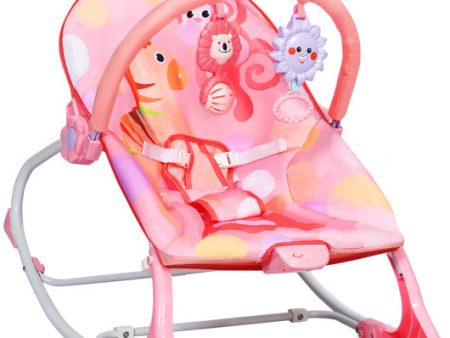 Adjustable Toddler Swing Bouncer & Rocker-Pink For Discount