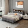 Full Queen Size Upholstered Bed Frame with Storage Headboard-Full Size Hot on Sale