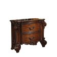 30  Chestnut Two Drawers Solid Wood Nightstand Online Sale