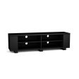 59 Inch Console Storage Entertainment Media Wood TV Stand-Black Online Sale