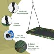 60 Inches Platform Tree Swing Outdoor with  2 Hanging Straps-Camouflage Sale